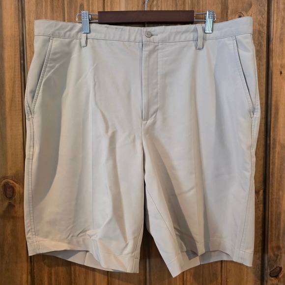 FootJoy Other - FootJoy Golf Shorts Mens 40 Stone Beige Excellent Performance Stretch Flat Front